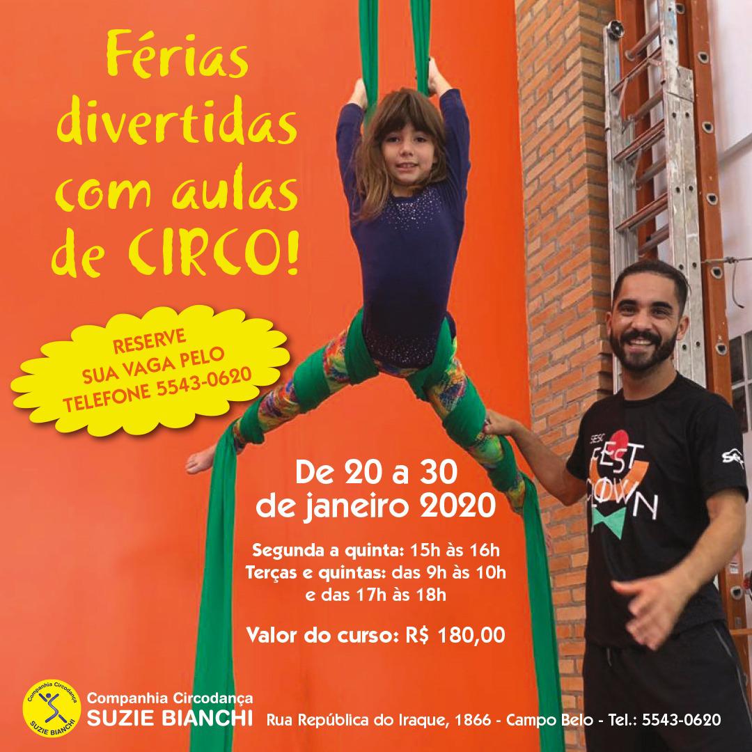 Férias Divertidas com Aulas de Circo Férias Divertidas com Aulas de Circo
